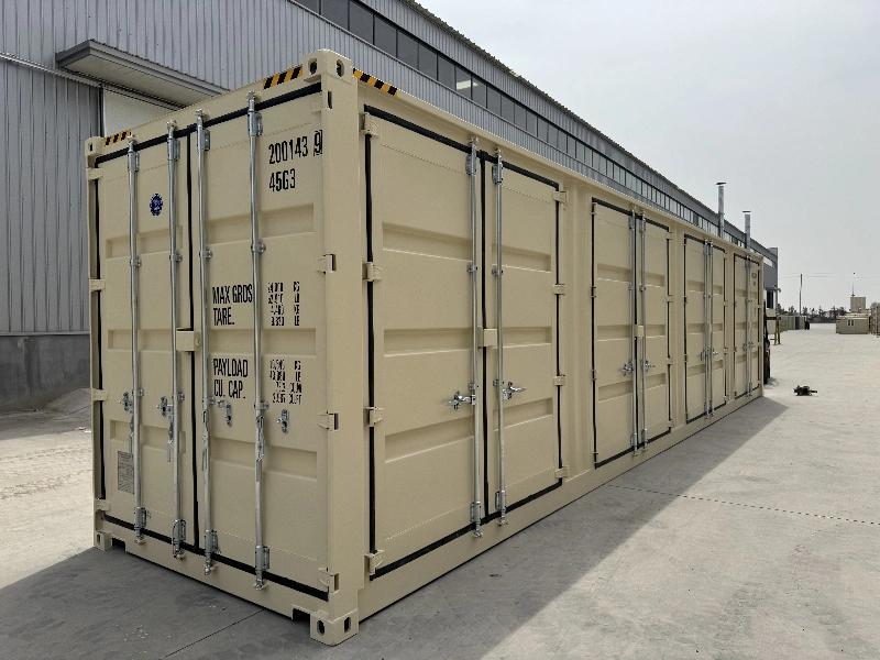 Thùng chứa khối cao 40ft với 4 cửa phụ