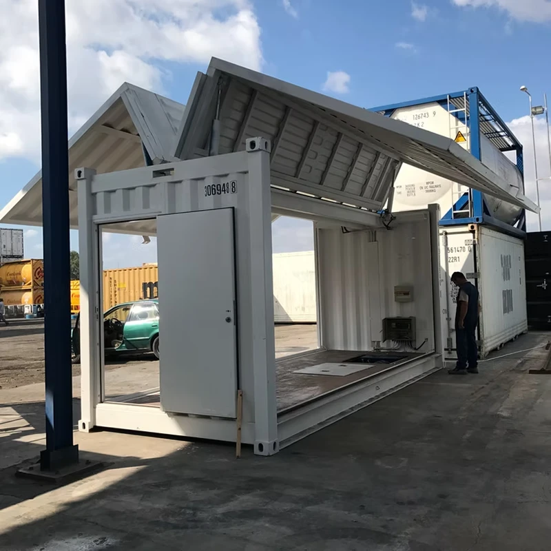 Container mở bên thủy lực